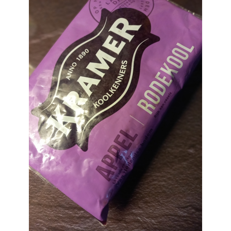 Rode kool met Appel, verpakt circa 500 gram